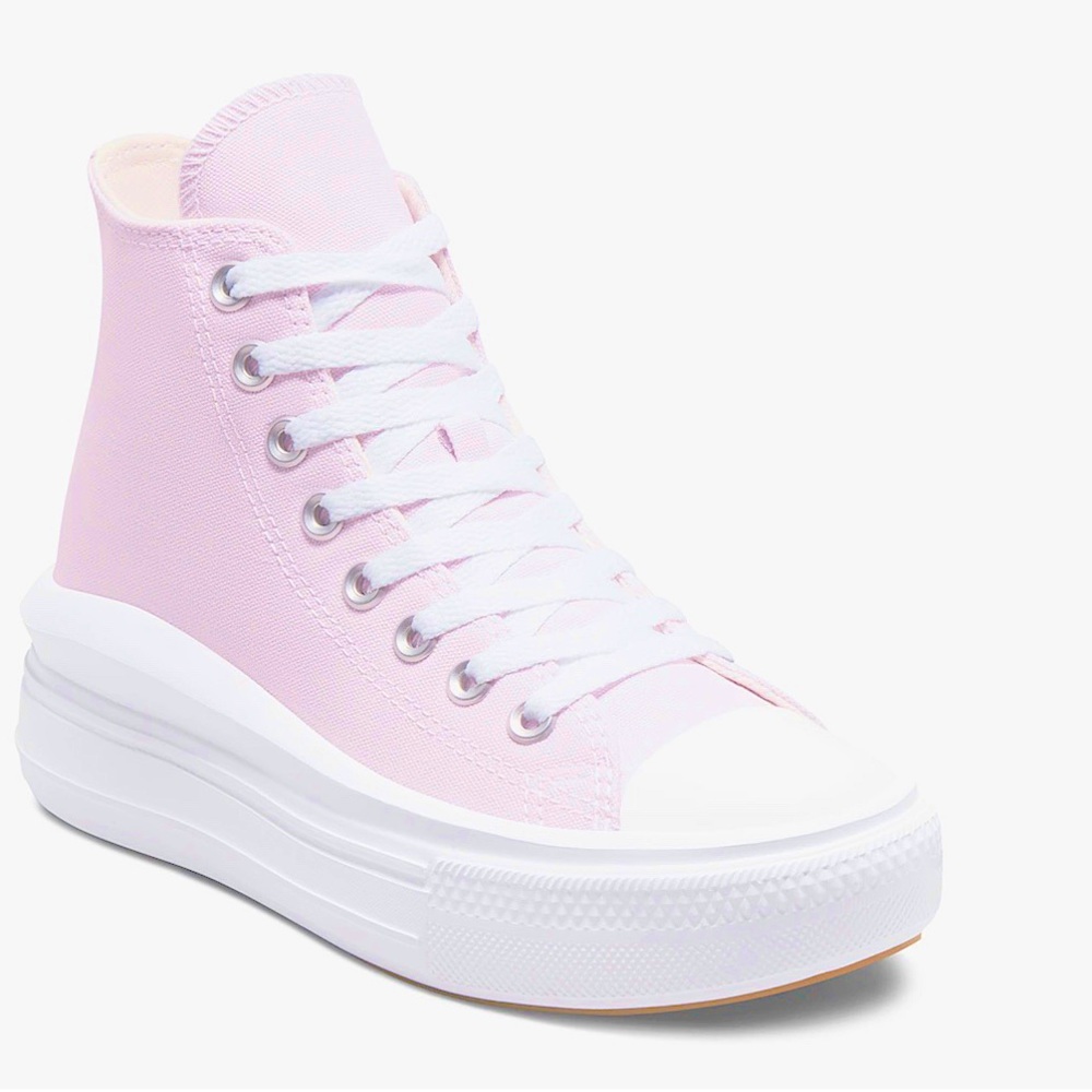 Light purple high top Converse